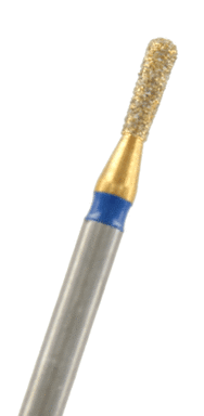 ZD-Diamant Birne rund lang Körnung: Blau (standard, 1 Packung á 5 Stück)