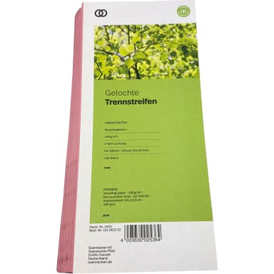 Soennecken oeco divider strip 10.5x24 cm 100 pieces pink