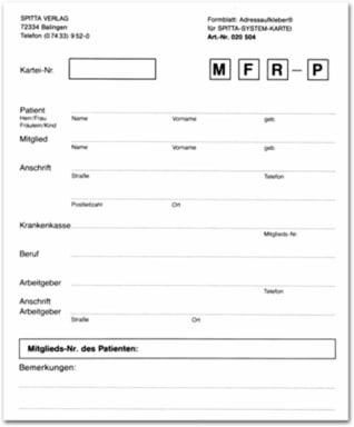 Anschriftblatt orange A5 504 50St