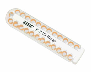 ZIRC Dental Products EZ-ID Markeerringen Klein Oranje (25 stuks)