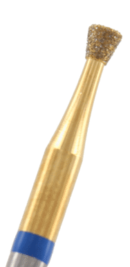 GOLD-Diamant umgek. Kegel Körnung: Blau (standard, 1 Packung á 5 Stück)