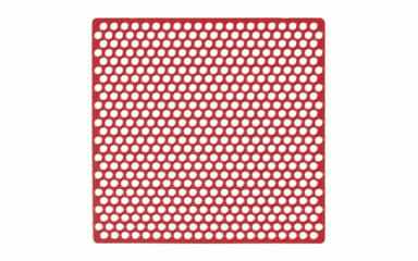 Yeti Dental Rond Gatenraster Rood 7,1x7,0 cm (20 stuks)
