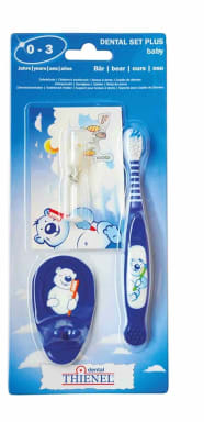 THIENEL Dental DENTAL Set Plus Baby (0-3) Bear - Blue
