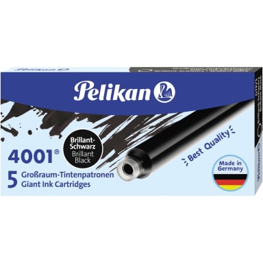 Pelikan ink cartridge 4001 GTP/5 5 pieces brilliant black