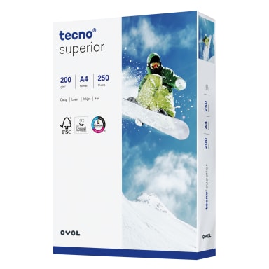 inapa tecno Kopierpapier superior DIN A4 200 g 250 Blatt