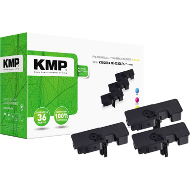KMP toner K-T83CMYX compatible with Kyocera TK5230 cyan/magenta/yellow 3 pieces
