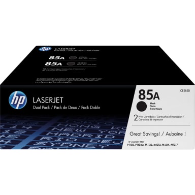 HP toner 85A 1,600 pages 2 pieces black