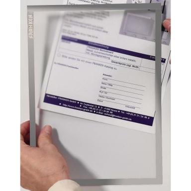 Franken document holder A4 0.32 mm self-adhesive 5 pieces grey