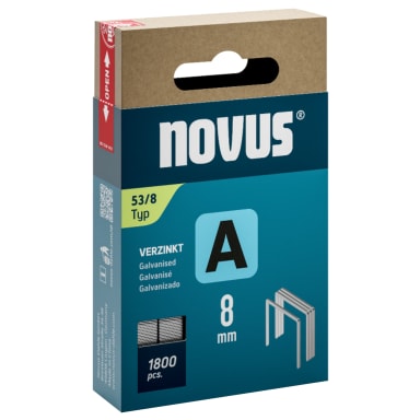 Novus staples A 53/8 galvanised 1,800 pieces