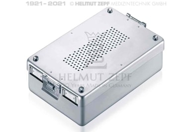 HELMUT ZEPF Steri-Container 310x190x40 mm Compleet Staal