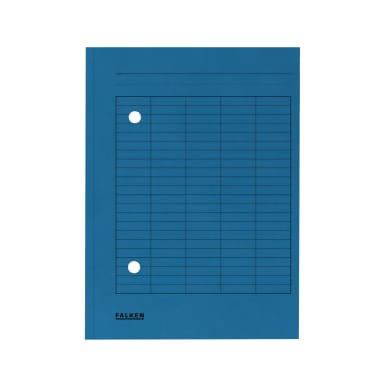 Falken circulation folder A4 2 viewing holes 100 pieces blue
