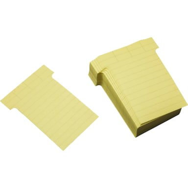 Ultradex T-card 60x85 mm 100 pieces yellow