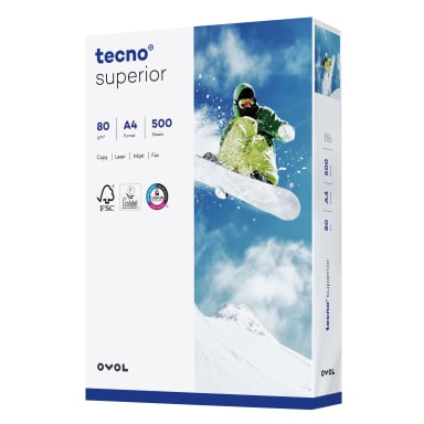 inapa tecno copy paper Superior A4 80 g 2,500 sheets