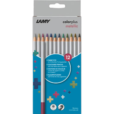 Lamy coloured pencil colorplus metallic 12 pieces assorted