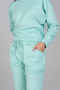 Van Laack Jersey Trousers Gummibund MWW-H5 Mint XXL