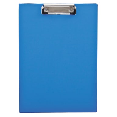 Clipboard 23.6x32.1 cm silver clip polypropylene blue