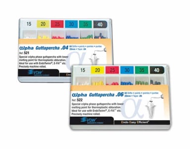 VDW Alpha Guttapercha Taper .06 25 (60 stuks)