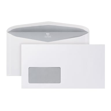 Posthorn envelope 235x125 mm with window 1,000 pieces white