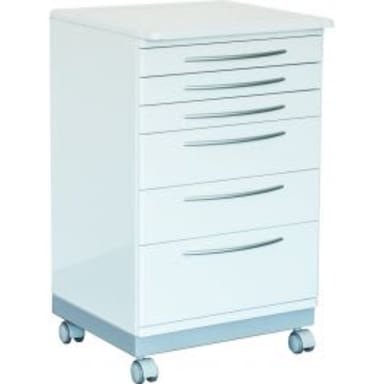 Zilfor rijdbare kastenunit PRT6 met wit keramisch bovenblad
