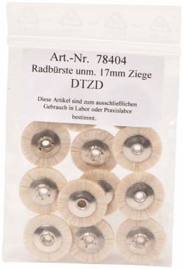 Omnident Wheel Brushes Unmounted Ziegenhaar 17mm