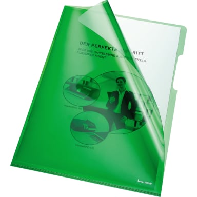 Bene punched pocket A4 HPVC 100 pieces green