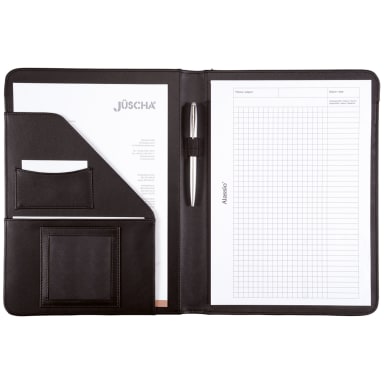 Alassio conference folder Mares A4 imitation leather black