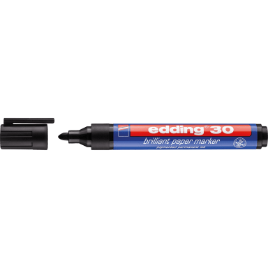edding pigment marker 30 1.5-3 mm bullet tip black