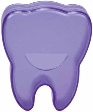 Milch-Zahn-Box blau-transparent