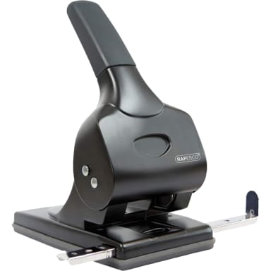 Rapesco hole punch ALU-65 65 sheets stop rail black