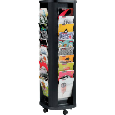Paperflow literature column 40 compartments black