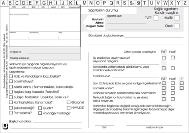 Anmeldebogen + Anamnese Türkisch Bl