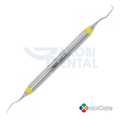 Gracey Curette 5/6, standard, ColorCare handle # 7, Colour: orange, stainless steel