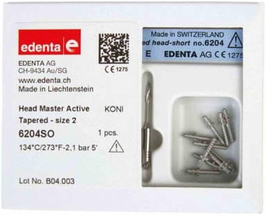 Edenta Headmaster Active conus kort maat 2, zwart