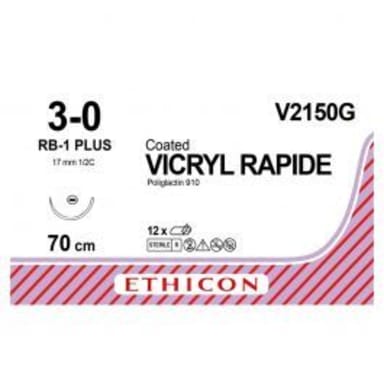 Ethicon Vicryl Rapide 3-0 V2150G, 12 Stück