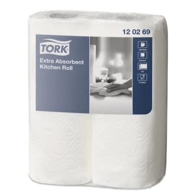Tork Extra Absorberende Keukenrol - 2 Laags - Wit - (2x12 st.)