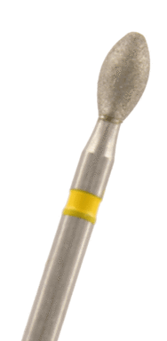 Diamant Eiform Körnung: Gelb (extra-fein, 1 Packung á 5 Stück)