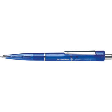 Schneider ballpoint pen OPTIMA transparent blue