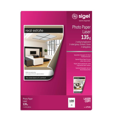 Sigel photo paper A4 135 g 100 sheets high white