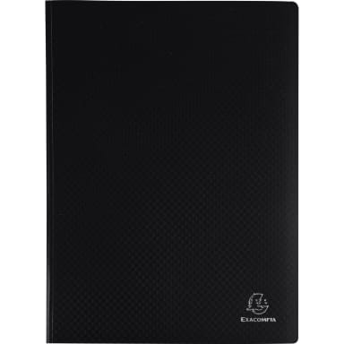 Exacompta display folder A4 PP 20 pockets black