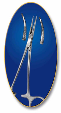 HAMMACHER Arterieklem 120 mm Gebogen Mosquito Stal