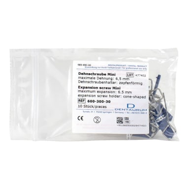 DENTAURUM Uitzettingsschroef Roestvrij Staal Mini (10 stuks)