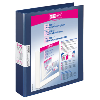 Veloflex presentation ring binder VELODUR 30 mm dark blue