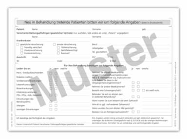 Anamnese Formular A5 181 Block