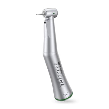 Eco Line contra-angle handpiece with light 7.4:1