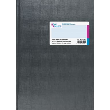 König+Ebhardt account book 861422 A4 squared 96 sheets light grey