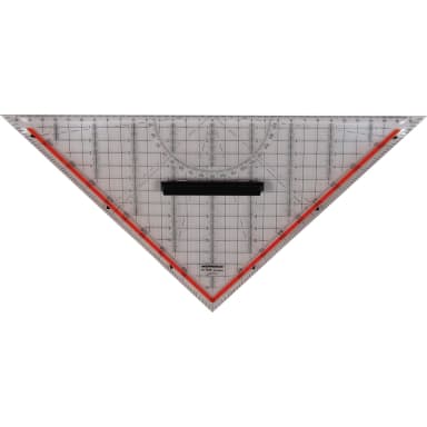 Rumold set square 32.5 cm acrylic glass transparent