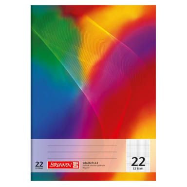 Brunnen exercise book A4 ruling Lin 22 32 sheets squared