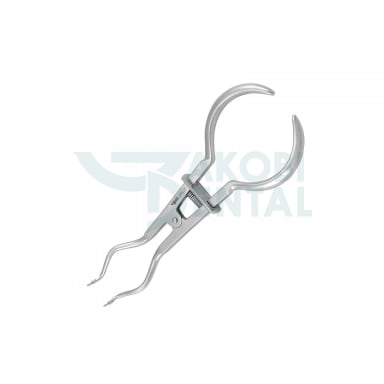 Rubber Dam Forceps RDF4B Brewer, incl. Spring & Lock, total length 175mm, stainless steel