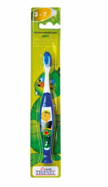 THIENEL Dental Children's Toothbrush Junior (3-7) 1er-Blister - Ritter (blue)