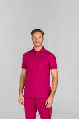 Van Laack Poloshirt Uni MWM-S2-D Cranberry XL